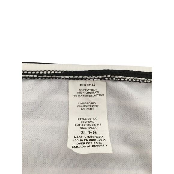 SURFSIDE, Size Large, 2 Piece Bikini, Black & White Striped, NWT - Picture 6 of 7